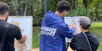 Молодогвардейцы провели патриотическую акцию в Махачкале ко Дню единства народов Дагестана - РИА Дагестан